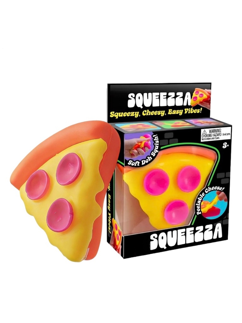 NeeDoh Squeezza Pizza Slice Viral Stress Relief Squishy Stress Toy - NIB